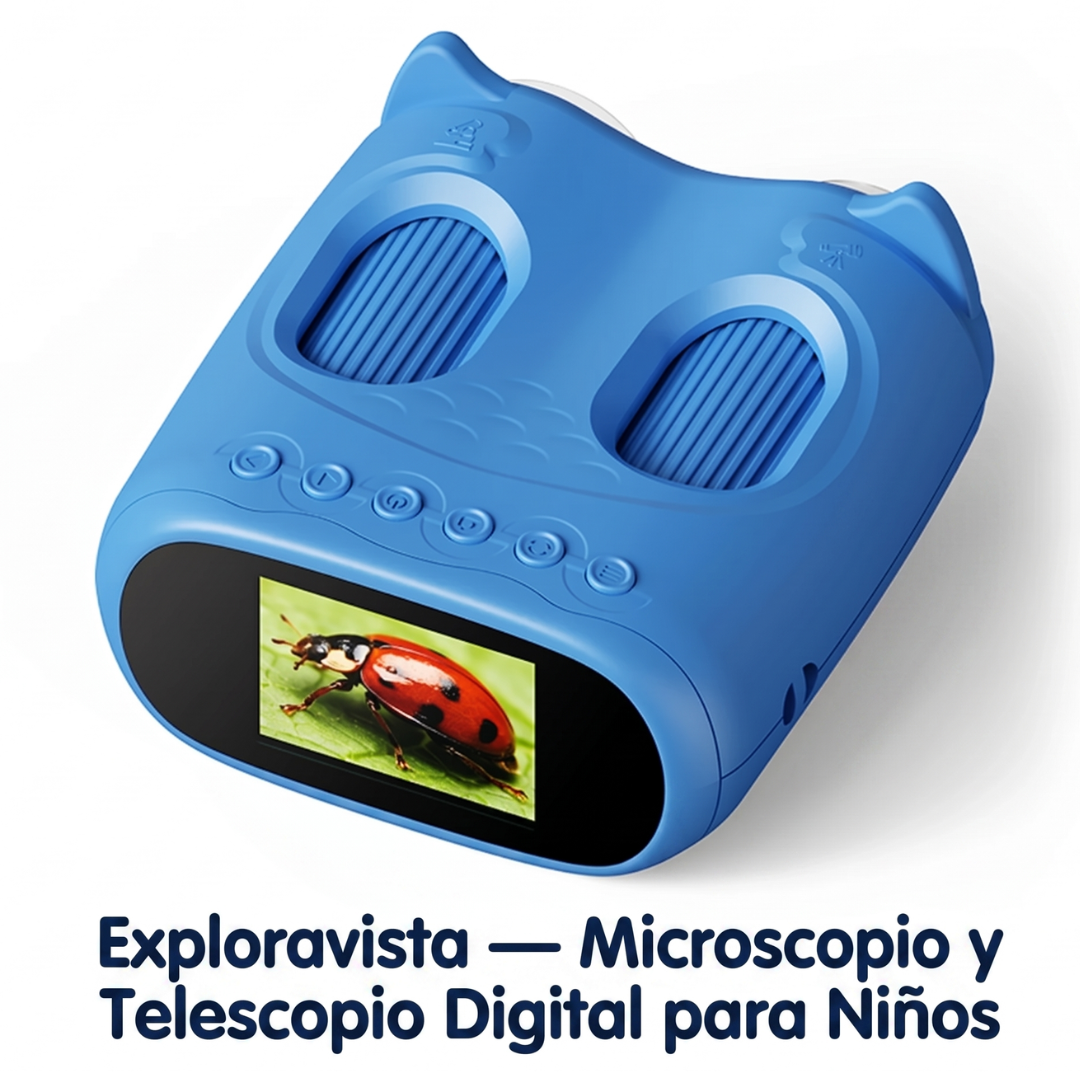 Exploravista — Microscopio y Telescopio Digital para Niños