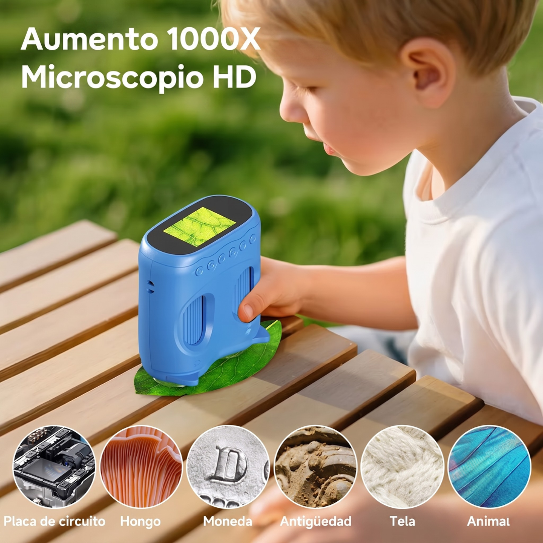 Exploravista — Microscopio y Telescopio Digital para Niños